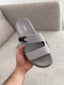 Dior Aqua Sandal Grey suede view 1
