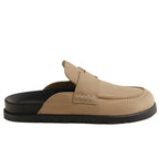Hermès Go Mule, a suede calfskin mule lightweight rubber sole. view 1